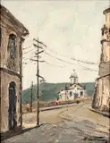 Heitor de Pinho, Igreja, óleo sobre placa