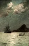 Marinha by Eduardo de Martino, óleo sobre tela, offered Aug 2020