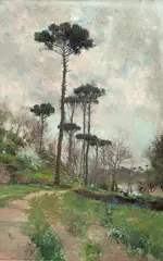 Araucária by Cacciaro, aquarela sobre papel, offered Aug 2020
