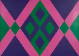Valdeir Maciel, Abstrato Geométrico, 1980, óleo sobre tela