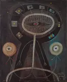 Sem Título by Carlos Páez Vilaró, 1972, óleo sobre tela, offered Aug 2020