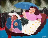 A Canoa by Ivonaldo Veloso de Melo, 1985, acrílica sobre tela, offered Aug 2020