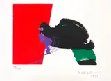 Manabu Mabe, Sem Título, 1977, serigravura