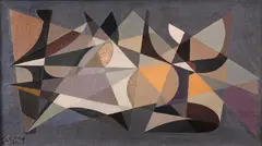 Sem Título by Samson Flexor, 1951, óleo sobre tela, offered Aug 2020