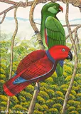 Papagaios by Agostinho Batista de Freitas, 1992, óleo sobre tela, offered Aug 2020