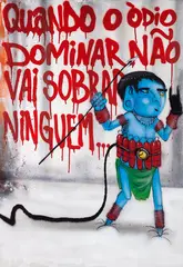 Sem Título by Cranio, 2015, spray sobre tela, offered Aug 2020