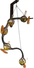 Tunga, Steel Pod, 2011, escultura de ferro, vidro, resina epóxi, cordoalha de aço, aço carbono, água cromatizada