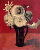 Vaso de Flores by Manabu Mabe, óleo sobre tela, offered Aug 2020