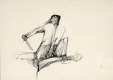 Série Canudos by Aldemir Martins, 1966, nanquim sobre papel, offered Aug 2020