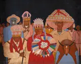 Manezinho Araújo, Maracatu, 1959, óleo sobre tela