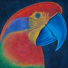 Papagalia by Claudio Tozzi, 1981, óleo sobre placa, offered Aug 2020