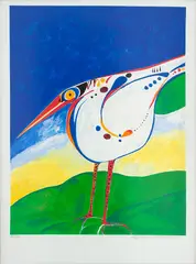 Pássaro by Aldemir Martins, 2003, serigrafia, offered Jul 2020