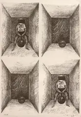 Sem Título by Nelson Leirner, 1975, gravura em metal sobre papel, offered Jul 2020
