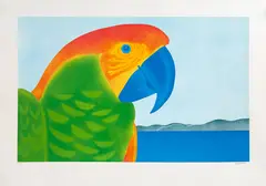 Papagalia by Claudio Tozzi, serigrafia sobre papel, offered Jul 2020
