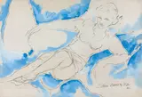 Italo Cencini, Figura Feminina, 1997, técnica mista sobre papel