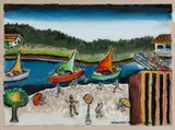 Manuel Martins, Paisagem com Barcos