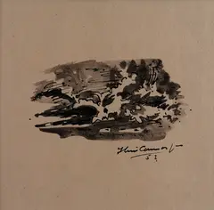 Vegetação by Iberê Camargo, 1952, nanquim sobre papel, offered Jun 2020