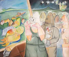 Sem Título by Adir Sodré, acrílica sobre tela, offered Jun 2020