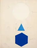 Hércules Barsotti, Projeto, guache e grafite sobre papel quadriculado