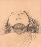 Candido Portinari, Cabeça de Mulher, 1955, crayon sobre papel