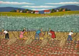 Colheita by Agostinho Batista de Freitas, 1986, óleo sobre tela, offered Jun 2020