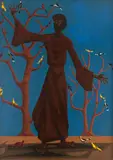 São Francisco by Clóvis Graciano, 1968, óleo sobre placa, offered Jun 2020