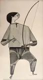 Menino com Berimbau by Aldemir Martins, 1967, nanquim sobre papel, offered Jun 2020