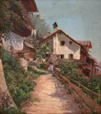 Santa Olalla, Cena Campestre, óleo sobre placa