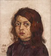 Rosto Feminino by Lasar Segall, 1908, óleo sobre tela, offered Jun 2020