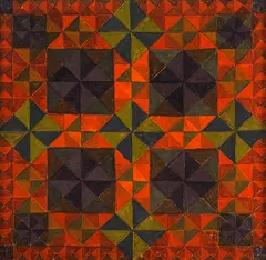 Antônio Maluf, Nº 13, 1963, anilina colorida sobre tecido aveludado