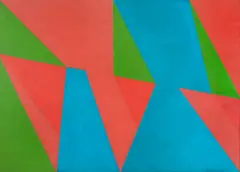 Judith Lauand, Geométrico, 1986, óleo sobre tela