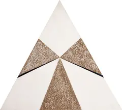 Sem Título (Triângulo) by Hércules Barsotti, 2004, acrílica e areia mista sobre tela, offered Jun 2020