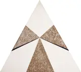 Hércules Barsotti, Sem Título (Triângulo), 2004, acrílica e areia mista sobre tela