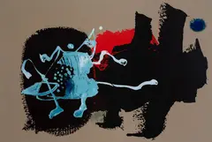 Sem Título by Manabu Mabe, 1989, óleo sobre papelão, offered Jun 2020