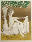 Moça na Árvore by Aldemir Martins, 1974, serigrafia, offered May 2020