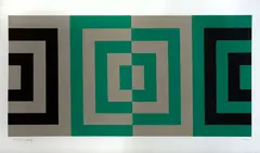 Geométrico by Rubem Ludolf, serigrafia, offered May 2020