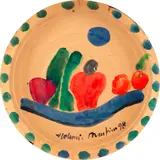 Natureza Morta by Aldemir Martins, 1998, acrílica sobre embalagem de pizza, offered May 2020