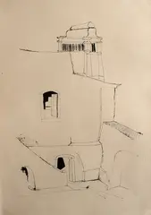 Sem Título by Ubirajara Ribeiro, nanquim sobre papel, offered May 2020