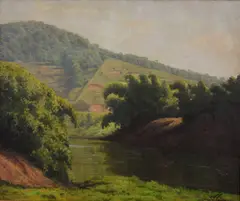 Rio Piabanha by Edgar Walter, óleo sobre tela, offered May 2020