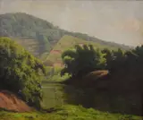 Edgar Walter, Rio Piabanha, óleo sobre tela