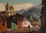 Durval Pereira, Paisagem com casas