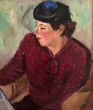 Riokai Ohashi, Retrato de Helena Pereira da Silva, 1993, óleo sobre tela