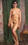 Nu Feminino by Helena P.s. Ohashi, 1933, óleo sobre tela, offered May 2020