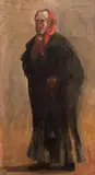 Figura Napolitana by Eugênio Latour, 1912, óleo sobre madeira, offered May 2020