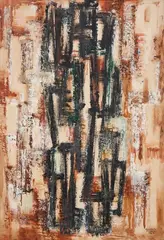 Rosario Moreno, Sem Título, 1962, óleo sobre placa