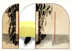 Sem Título by Tuneu, 1984, técnica mista sobre papel, offered May 2020