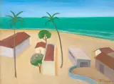 Francisco Rebolo, Marinha com Casarios, 1979, óleo sobre tela