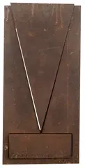 Sem Título by Amílcar de Castro, escultura em aço, offered May 2020