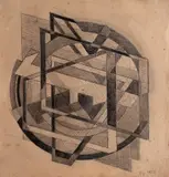 Samson Flexor, Estudo Geométrico, 1956, grafite sobre papel