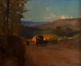 Dario Mecatti, Paisagem com cavalos